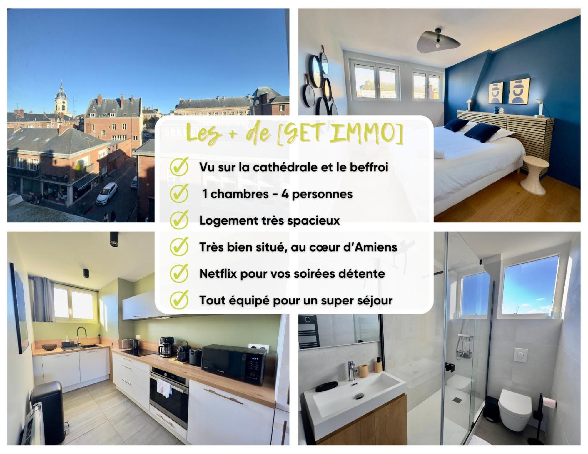 Apartmán Vue Cathedrale, Beffroi, Netflix En Hyper Centre Amiens Exteriér fotografie